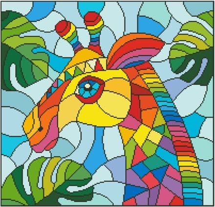 Zazel - Stained Glass Giraffe