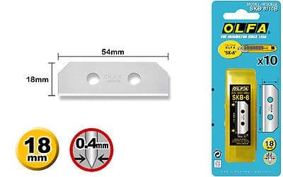 10 pieces of OLFA SKB-8/10 blades for the Olfa SK-8 handle