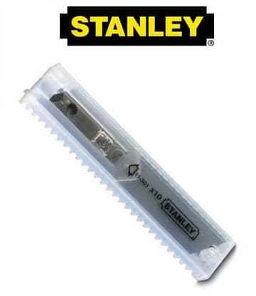 100 pieces of Stanley 1-11-301, 18mm Snap Off Blades, in protective tubes