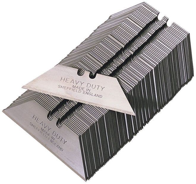 2000 x Heavy Duty Straight Blades, 2 notch, cellophane wrapped, MADE IN SHEFFIELD