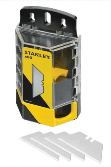 50 x Original Stanley 1992, Heavy Duty Straight Blades, 2 notch, Stanley 11-921