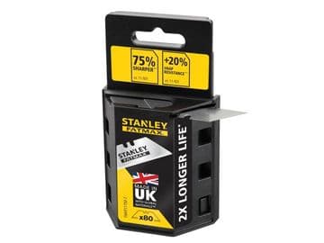 80 x Stanley Fatmax 11-700 Trimming Knife Blades Trimming Knife Blades Pack of 10