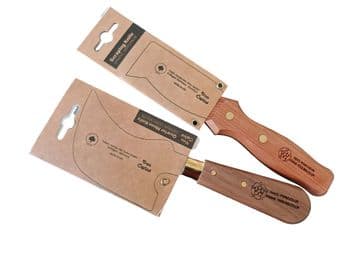 Original Don Carlos Quarter Moon knife 4529-10,00 and Don Carlos Scraper knife 4530-04,00.