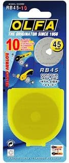 RB45 - pack of 10 pieces of original Olfa 45mm rotary blades