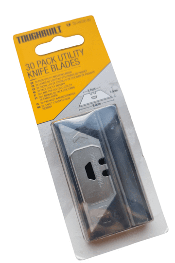 ToughBuilt TB-H4S30-80 Scraper Utility Knife Blades - Pack of 30 Blades