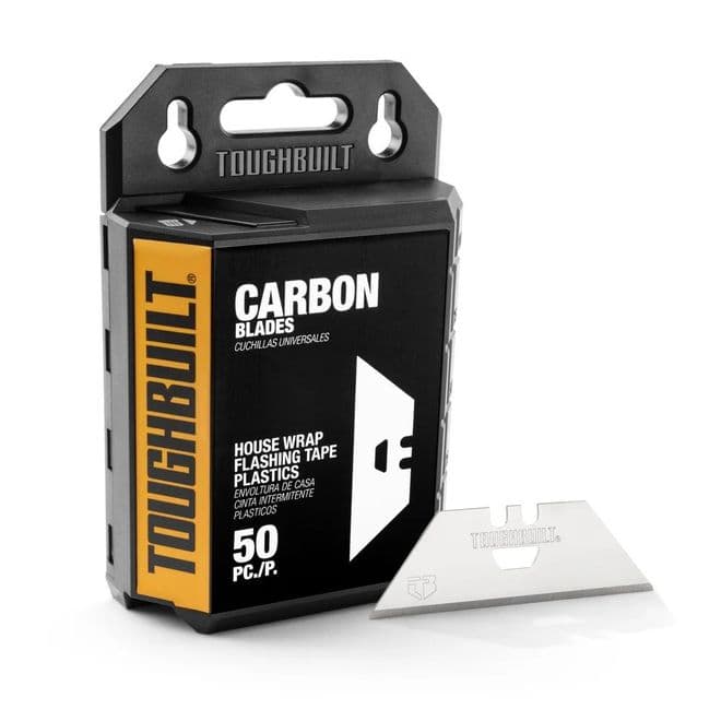 ToughBuilt TB-H4S50-14-10 Scraper Utility Knife Blades - Pack of 50 Blades