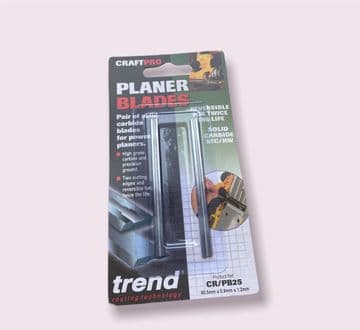 Trend CraftPro CR/PB25 Tungsten Carbide Planer Blades 80.5mm