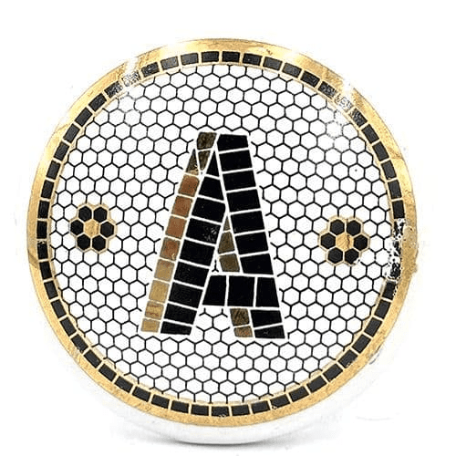 Knobbles' contemporary range of knobs with letters of the alphabet.
