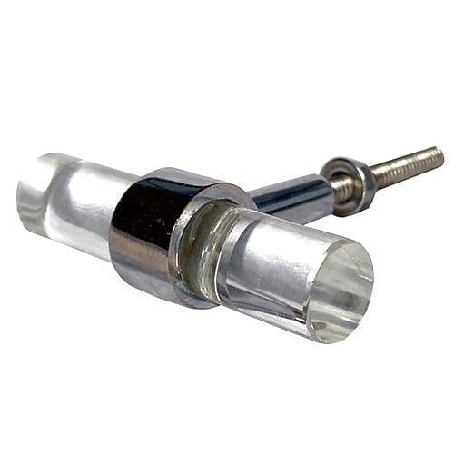 2.5" Glass T-Bar CHROME