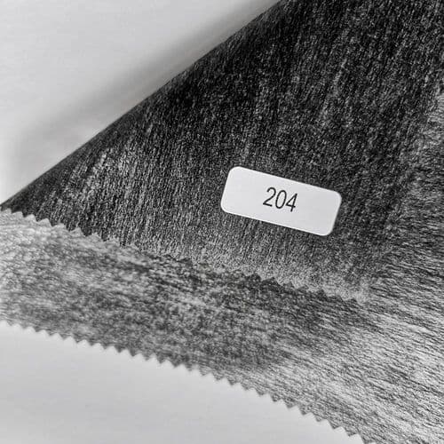 204c Standard finish, medium weight iron on interfacing, Charcoal