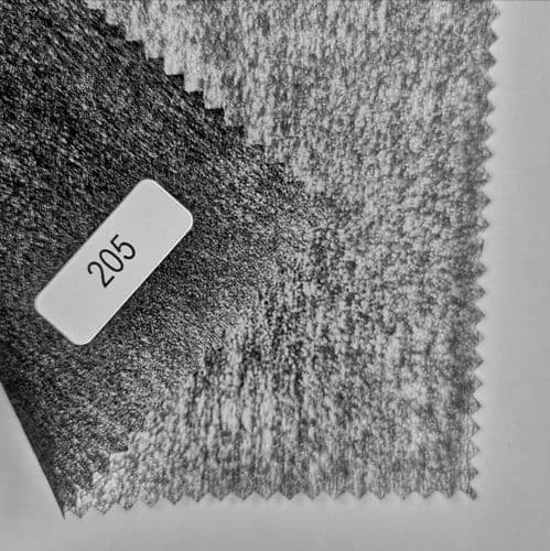 205c Standard finish, firm weight iron on interfacing, Charcoal