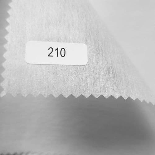 210w Standard finish, light weight sew in interfacing, White