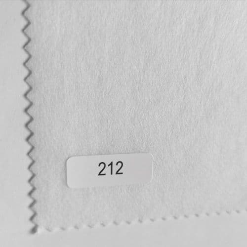 212w Standard finish, medium weight sew in interfacing, White