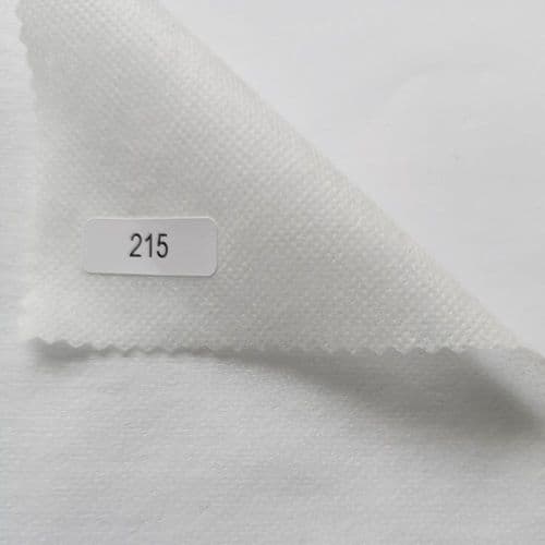 215w Ultrasoft medium weight iron on interfacing, White
