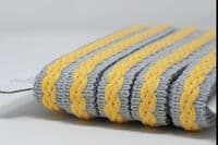 22mm braid - Cop Grey/Yellow
