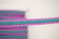 22mm braid - Cyclamen/Verdant