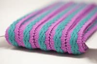 22mm braid - Cyclamen/Verdant