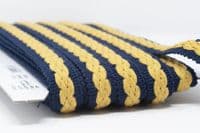 22mm braid - Navy/Mustard