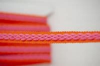 22mm braid - Orange Pink