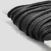 23mm flanged piping cord - black