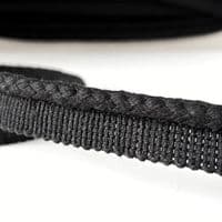 23mm flanged piping cord - black