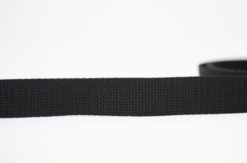 25mm poly proplyene webbing - black