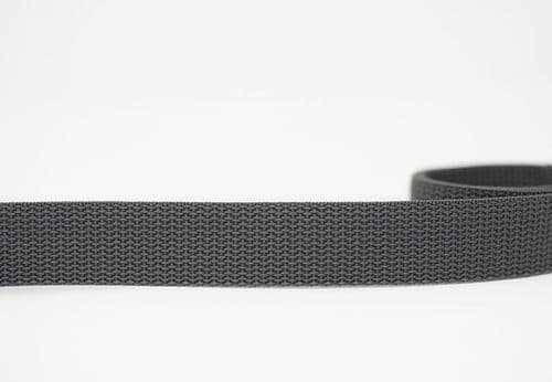 25mm poly proplyene webbing - dark grey