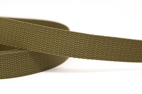 25mm poly proplyene webbing - olive
