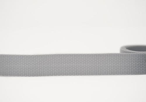 25mm poly proplyene webbing - silver