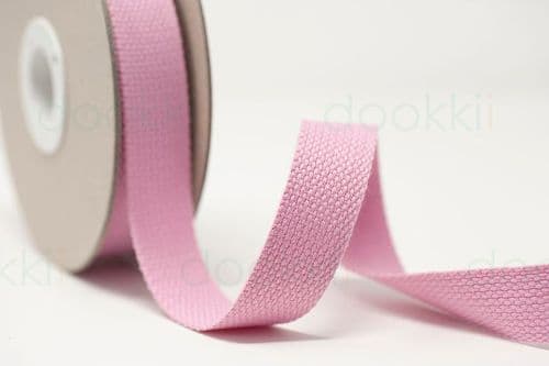 25mm webbing - Pale Pink