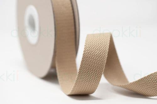 25mm webbing - Taupe