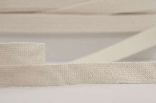 25mm wide plain colour webbing ecru