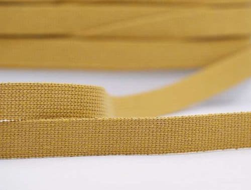 25mm wide plain colour webbing mustard