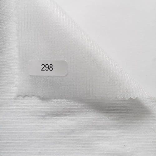 298w Ultrasoftstitch re-inforced iron on interfacing, White