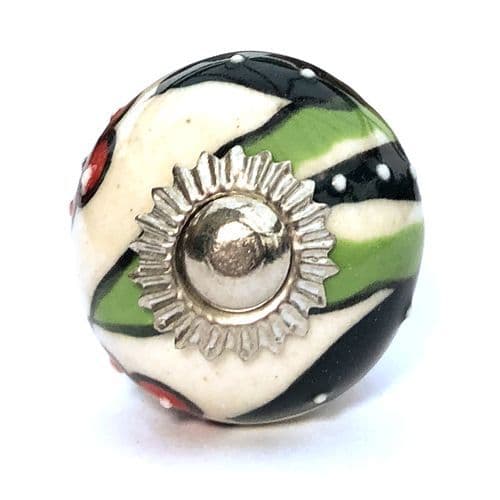 30mm Citadel Green with Red Flower