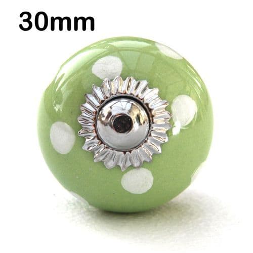30mm green/white spots