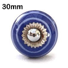 30mm Navy/white stripes