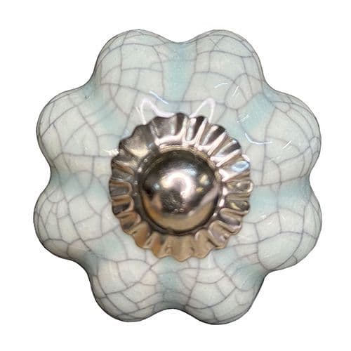 35mm pale blue crackle melon