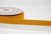 38mm colour block webbing - Mustard/White