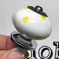 38mm White/Yellow Spots