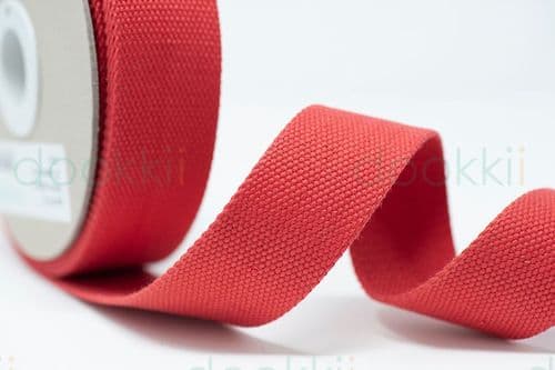 40mm webbing - washed red