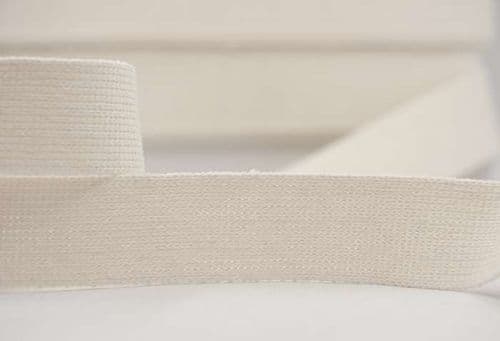 40mm wide plain colour webbing ecru