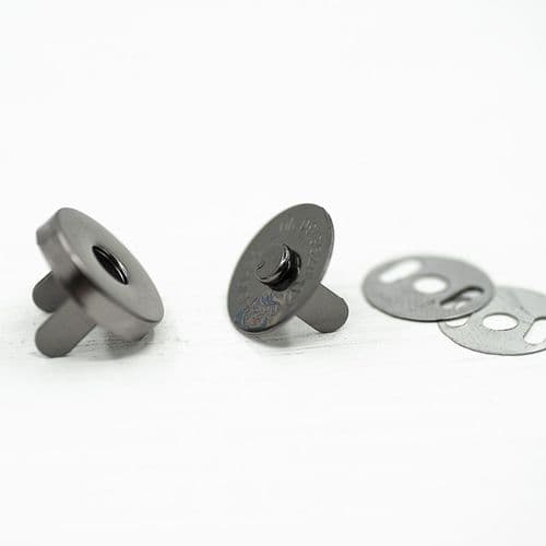 5 x 18mm round magnetic fastener - gunmetal
