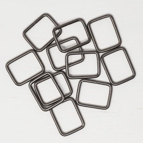5 x 25mm metal strap connector - Gunmetal