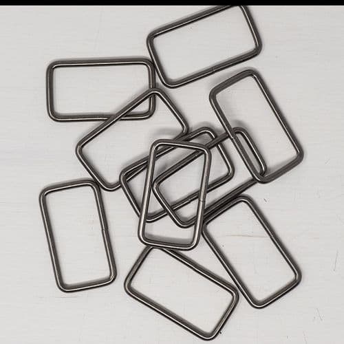 5 x 38mm metal strap connector - gunmetal