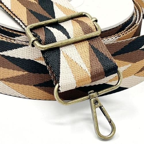 50mm Chevron Webbing - Bronze