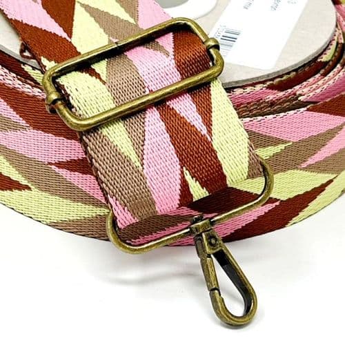 50mm Chevron Webbing - Fire