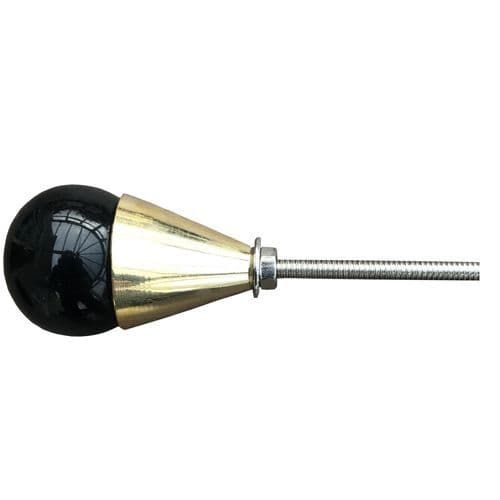 Black Marble in Gold Cone