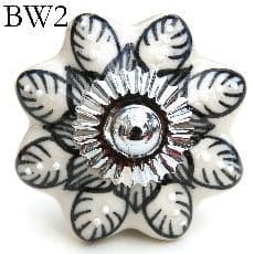 Black patterned knob BW2