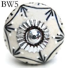 Black patterned knob BW5